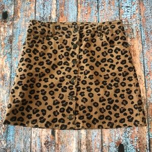 Kids cheetah skirt